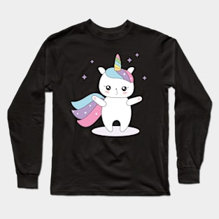 Unicorn kawaii T-Shirt Long Sleeve T-Shirt